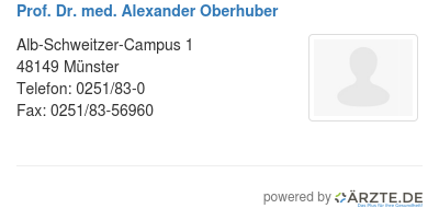 Prof dr med alexander oberhuber