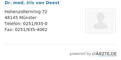 Dr med iris van deest