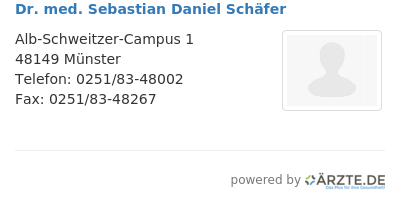 Dr med sebastian daniel schaefer