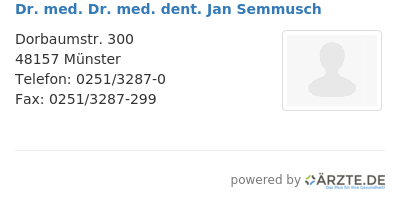Dr med dr med dent jan semmusch