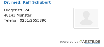 Dr med ralf schubert