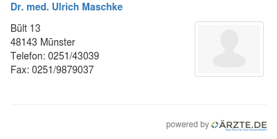Dr med ulrich maschke