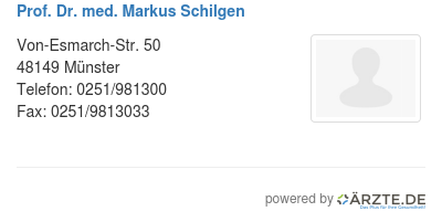 Prof dr med markus schilgen