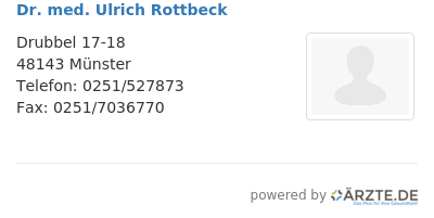 Dr med ulrich rottbeck