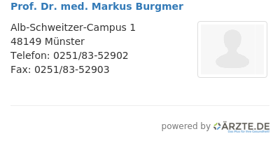 Prof dr med markus burgmer