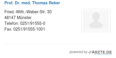 Prof dr med thomas reker