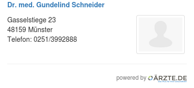 Dr med gundelind schneider