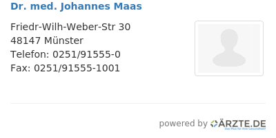 Dr med johannes maas