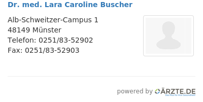 Dr med lara caroline buscher