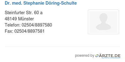 Dr med stephanie doering schulte