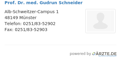 Prof dr med gudrun schneider