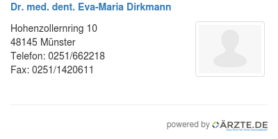 Dr med dent eva maria dirkmann