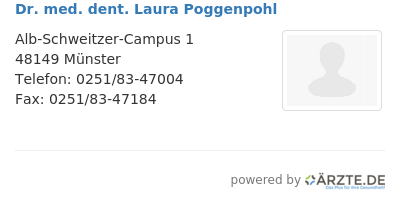 Dr med dent laura poggenpohl