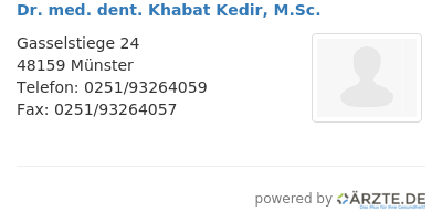 Dr med dent khabat kedir m sc