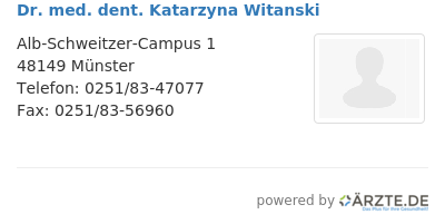 Dr med dent katarzyna witanski