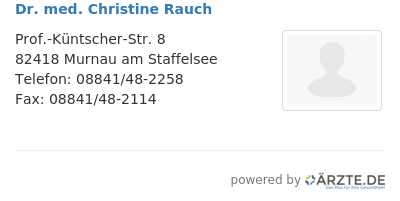 Dr med christine rauch