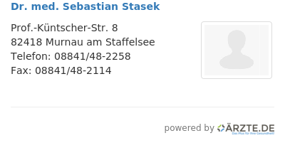 Dr med sebastian stasek