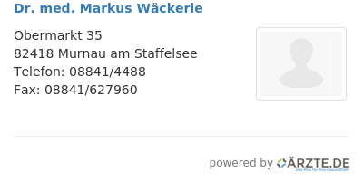 Dr med markus waeckerle 647100
