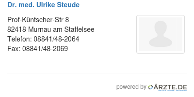 Dr med ulrike steude