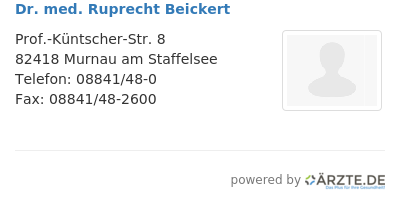 Dr med ruprecht beickert