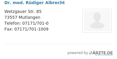 Dr med ruediger albrecht 650878
