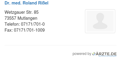 Dr med roland rissel