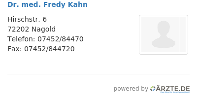 Dr med fredy kahn