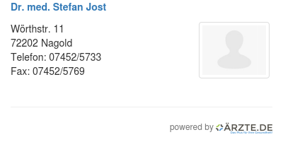 Dr med stefan jost