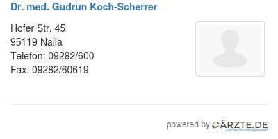Dr med gudrun koch scherrer