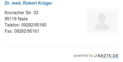 Dr med robert krueger