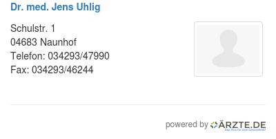 Dr med jens uhlig