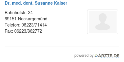 Dr med dent susanne kaiser 578567