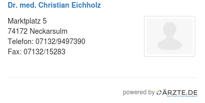 Dr med christian eichholz