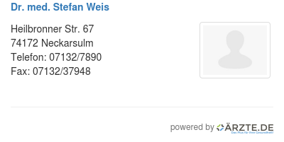 Dr med stefan weis 254118