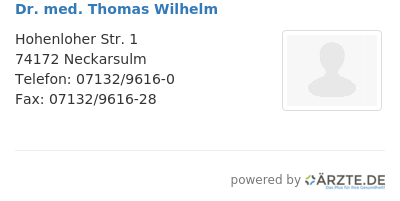 Dr med thomas wilhelm 551170