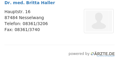 Dr med britta haller