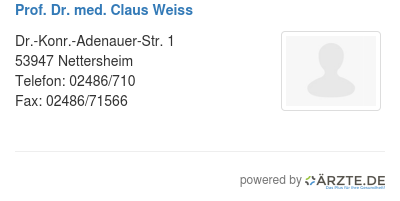 Prof dr med claus weiss 569642
