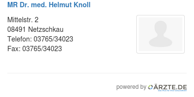 Mr dr med helmut knoll