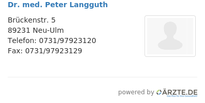 Dr med peter langguth