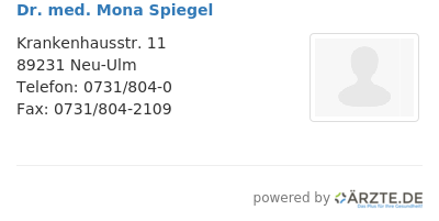 Dr med mona spiegel