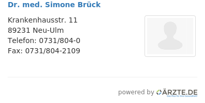 Dr med simone brueck