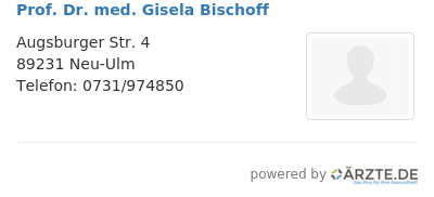 Prof dr med gisela bischoff