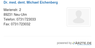 Dr med dent michael eichenberg