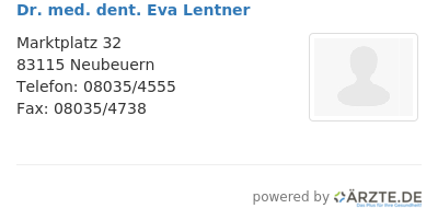 Dr med dent eva lentner