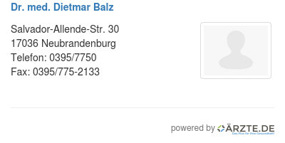 Herr Dr. med. Dietmar Balz
