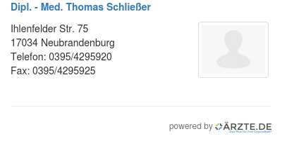 Dipl med thomas schliesser