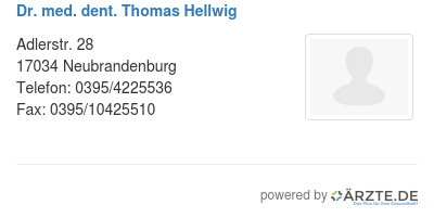 Dr med dent thomas hellwig