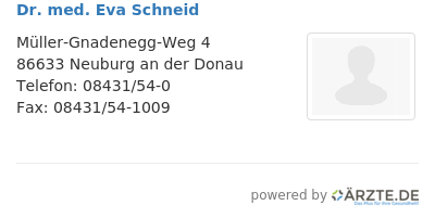 Dr med eva schneid
