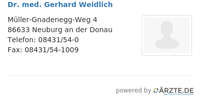 Dr med gerhard weidlich