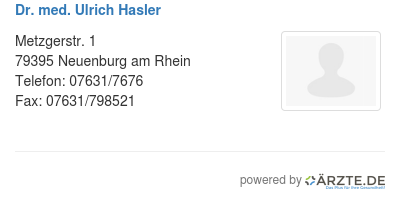 Dr med ulrich hasler